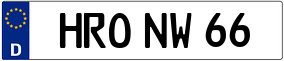 Trailer License Plate